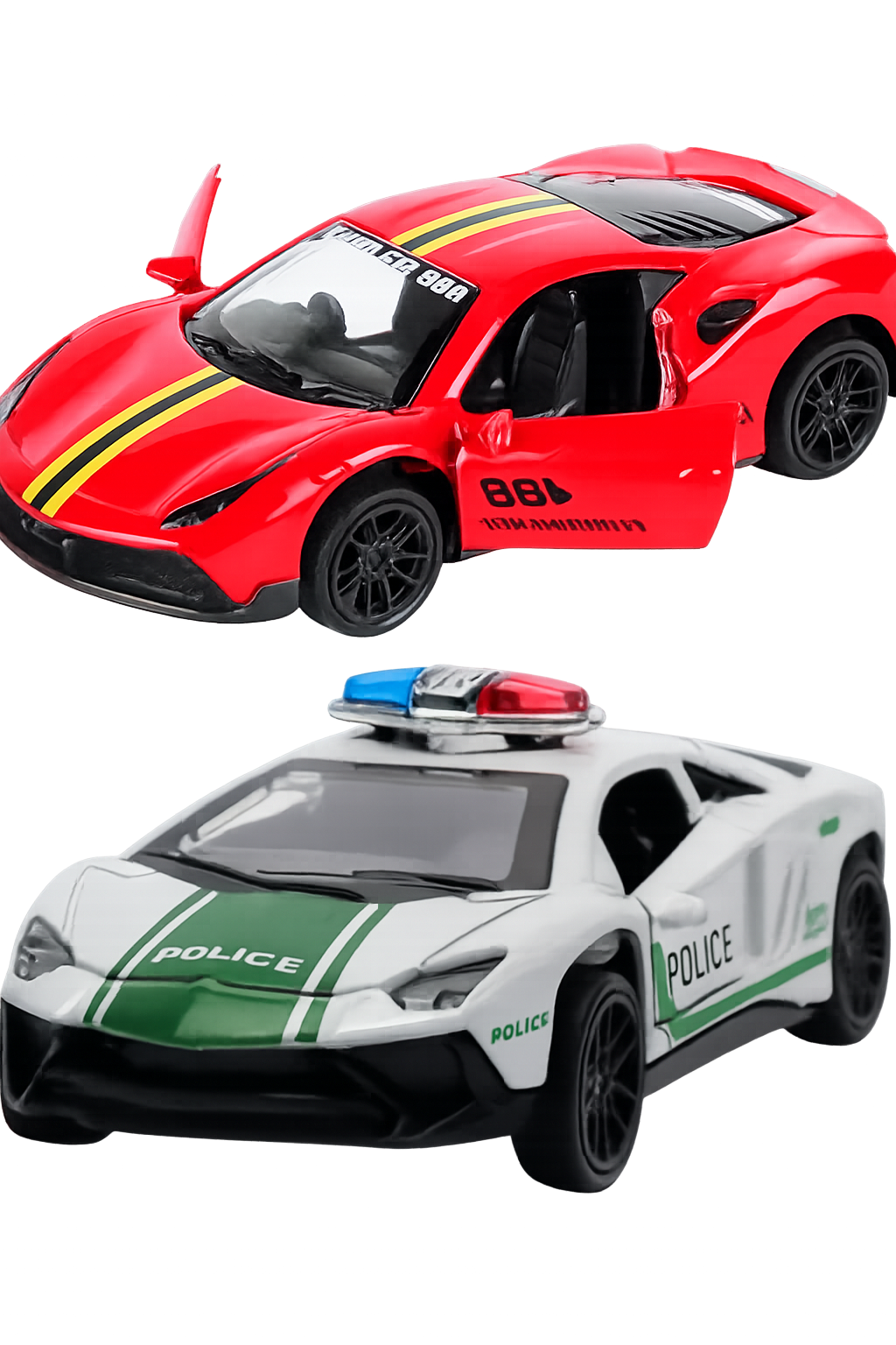 Ferrari & Lamborghini Die-Cast Pull Back Cars