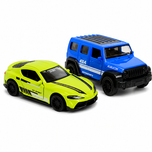 Die-Cast Jeep Rubicon & GT Sport Super Performance | Pull Back