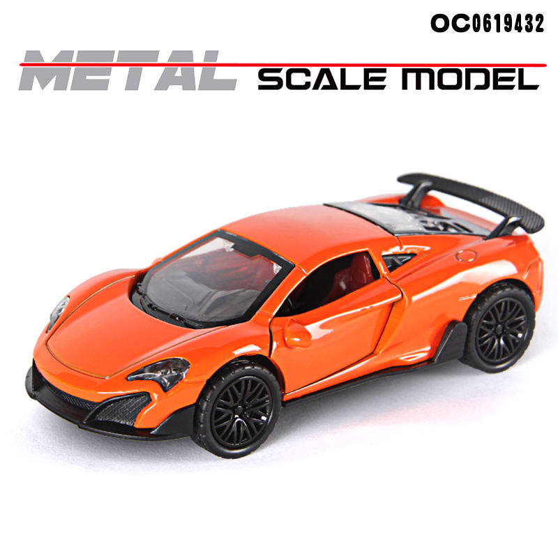 McLaren 1/36 Die cast metal Alloy Cars, openable doors With Pull Back Function with light & Music