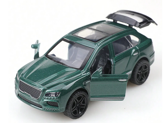 BENTLEY 1/43  Die cast metal  Alloy Race Cars, openable doors With Pull Back Function Car