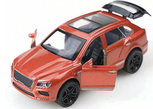 BENTLEY 1/43  Die cast metal  Alloy Race Cars, openable doors With Pull Back Function Car